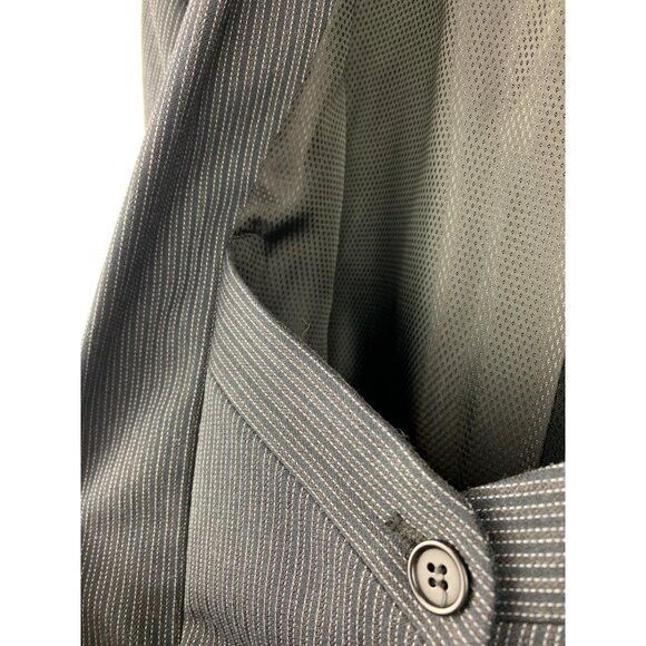Women’s BCBG Maxazria Gray Striped Suit Set Size M and Pant Size 8 - Picture 7 of 15